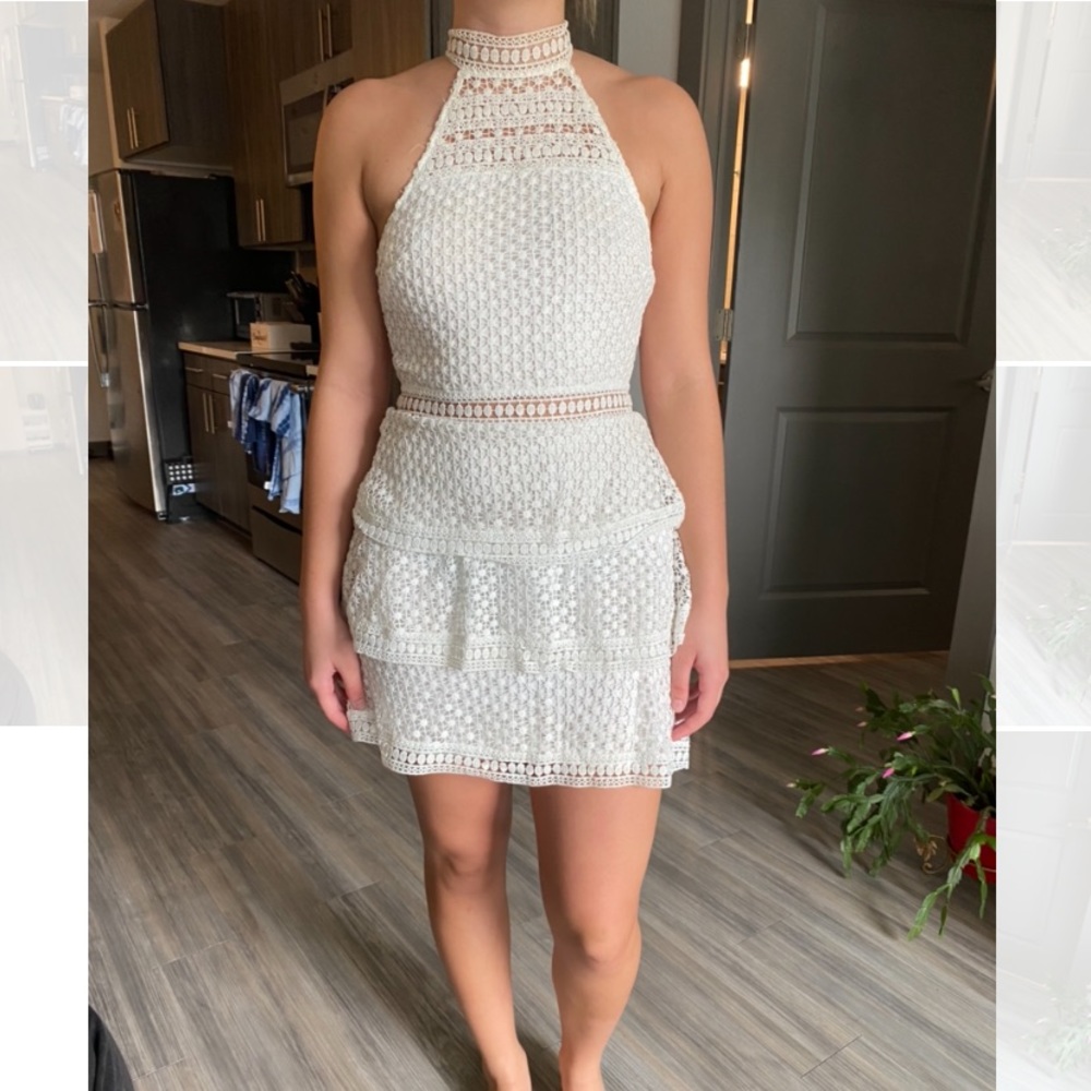 White lace dress